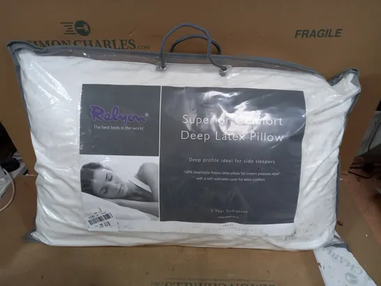 SUPERIOR COMFORT DEEP LATEX PILLOW