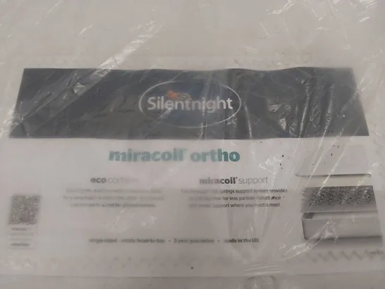 QUALITY BAGGED 5' KINGSIZE SILENTNIGHT MIRACOIL ORTHO MATTRESS 