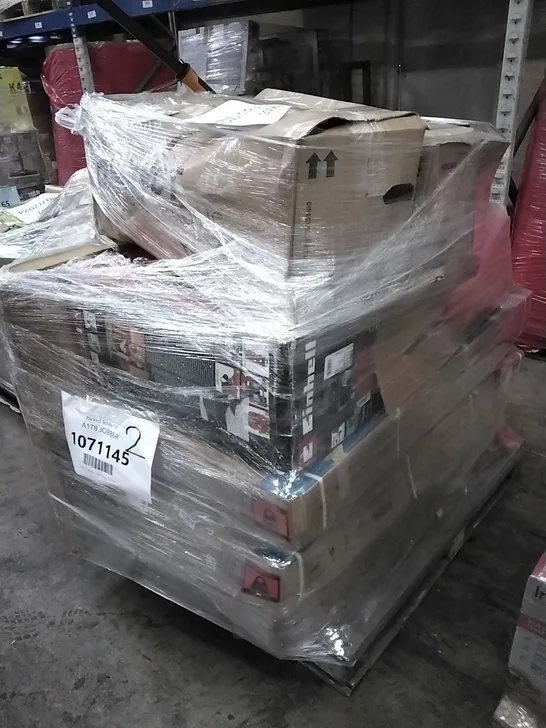 PALLET OF APPROXIMATELY 10 UNPROCESSED RAW RETURN HOUSEHOLD AND ELECTRICAL GOODS TO INCLUDE;