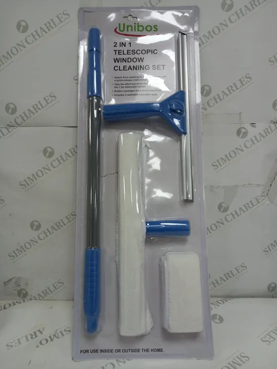 2 IN 1 TELESCOPIC WINDOW CLEANING SET