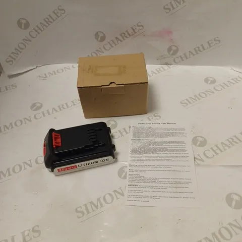 BOXED 20V MAX LITHIUM ION BATTERY FOR POWER TOOLS 