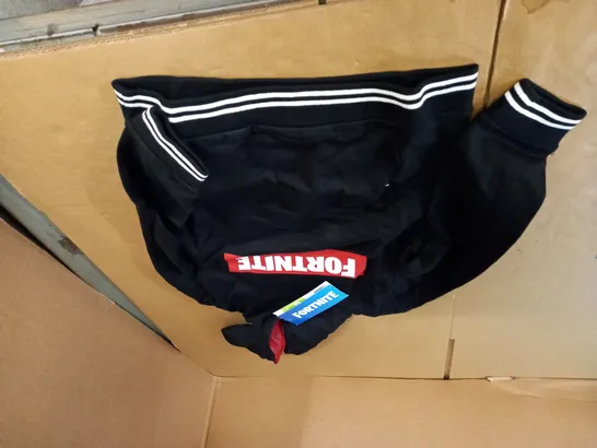 BLACK FORTNITE HOODY SIZE 10 YEARS