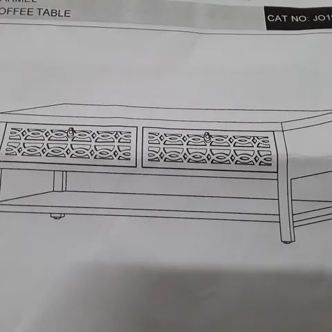 BOXED CARAMEL COFFEE TABLE - GREY (1 BOX)