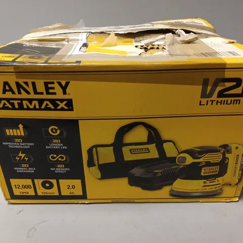 BOXED STANLEY FATMAX V20 18V RANDOM ORBITAL SANDER SFMCW220D1S-GB