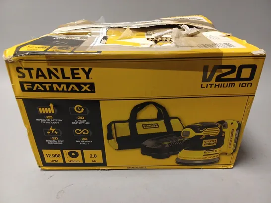 BOXED STANLEY FATMAX V20 18V RANDOM ORBITAL SANDER SFMCW220D1S-GB RRP £119