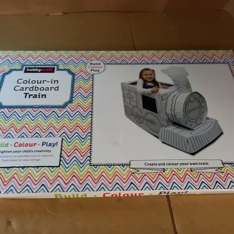 BOXED COLOUR IN CARDBOARD TRAIN