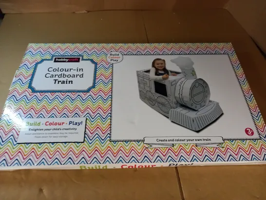 BOXED COLOUR IN CARDBOARD TRAIN