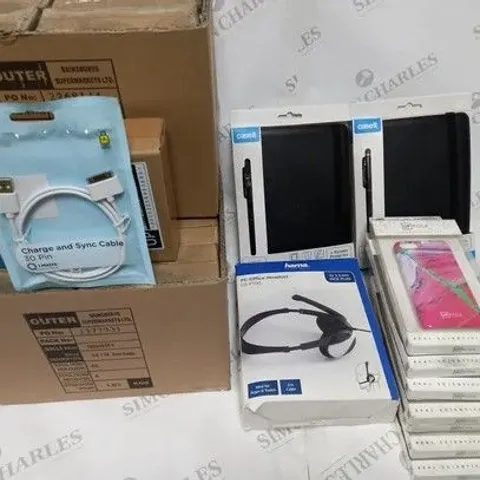 LARGE QUANTITY OF ASSORTED MOBILE PHONE ACCESSORIES TO INCLUDE VARIOUS CASES AND CHARGE AND SYNC CABLES / COLLECTION ONLY