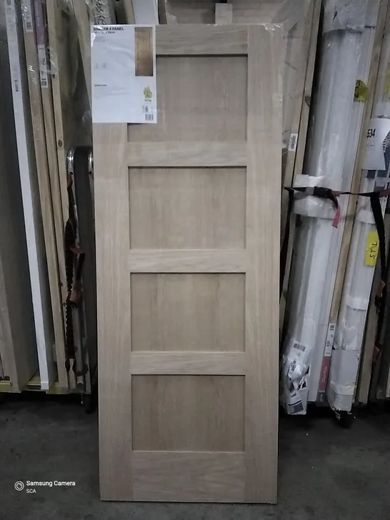 1981MM X 686MM 4 PANNEL SHAKER OAK VENEER INTERNAL DOOR