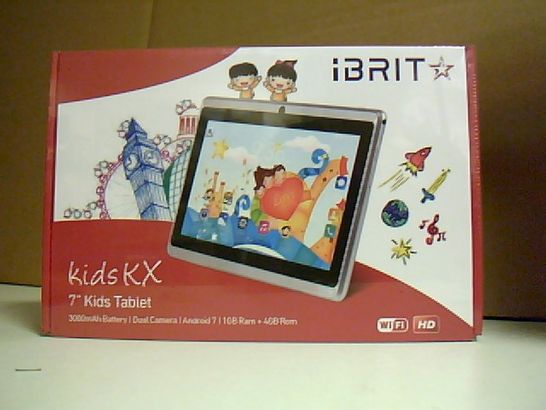 BOXED AND SEALED IBRIT KIDS KX 7" KIDS TABLET 