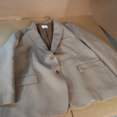 FRANKIE SHOP BROWN SUIT JACKET - SIZE UNSPECIFIED