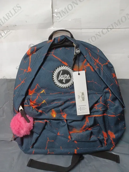 HYPE LAVA BACKPACK WITH PINK POM POM