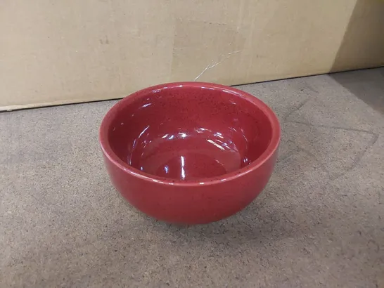 SET OF APPROX 24 TERRA STONEWARE RUSTIC RED ROUND BOWLS 11.5cm (4 BOXES)