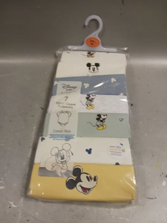 DISNEY BABY SHORT SLEEVE BODY SUIT COLLECTION - 3-6 MONTHS 