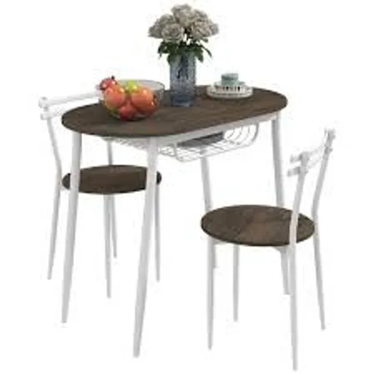 BOXED HOMCOM 3-PIECE DINING TABLE (1 BOX)