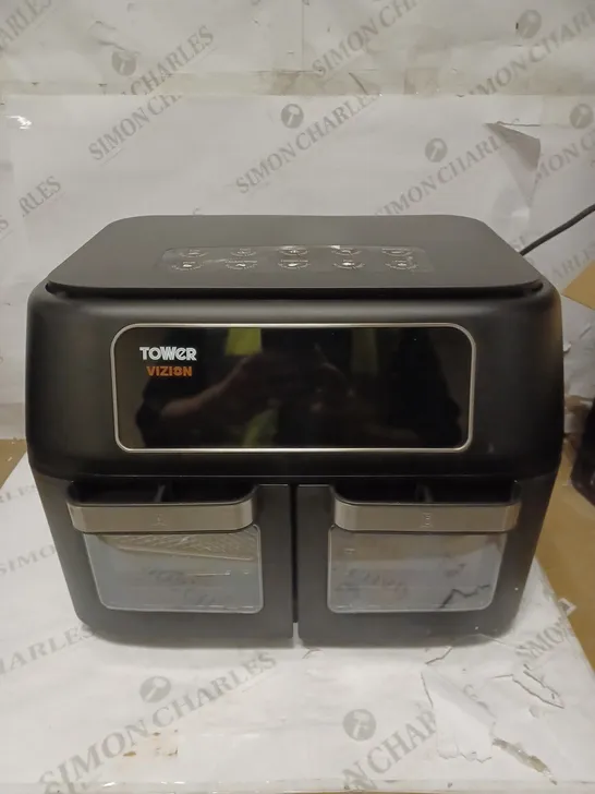 TOWER T17102, VORTX VIZION DUAL COMPARTMENT 11L AIR FRYER OVEN