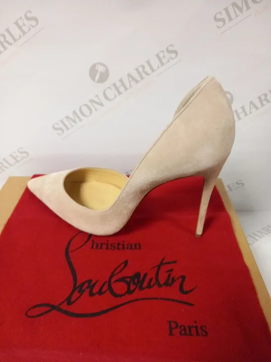 BOXED CHRISTIAN LOUBOUTIN PARIS IRIZA 100 VEAU VELOUORS SIZE 37