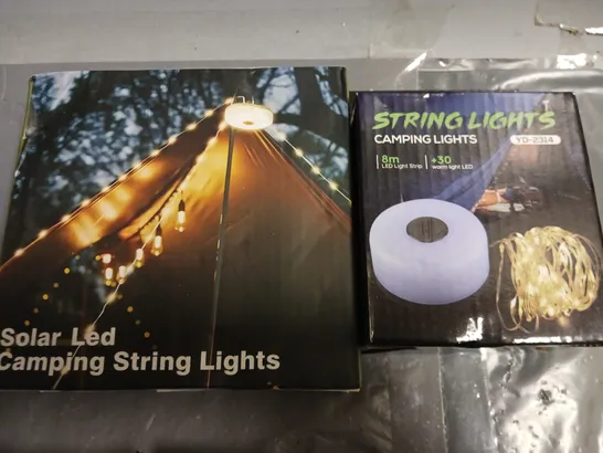 LOT OF 7 SET OF CAMPING STRING LIGHTS