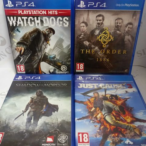 LOT OF 4 PS4 GAMES