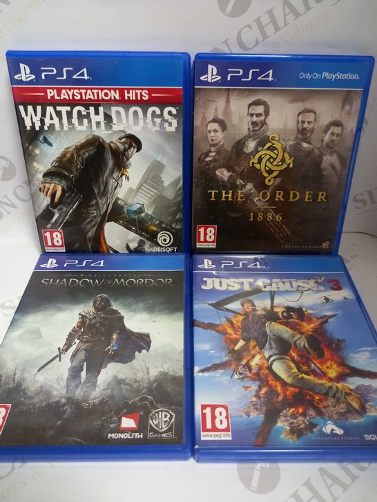 LOT OF 4 PS4 GAMES