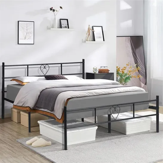 BOXED EVERA METAL BED FRAME - SIZE UNSPECIFIED (1 BOX)