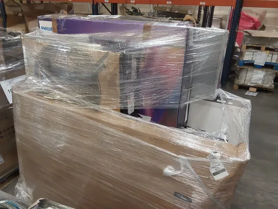 PALLET OF APPROXIMATELY 12 UNPROCESSED RAW RETURN MONITORS AND TELEVISIONS TO INCLUDE;