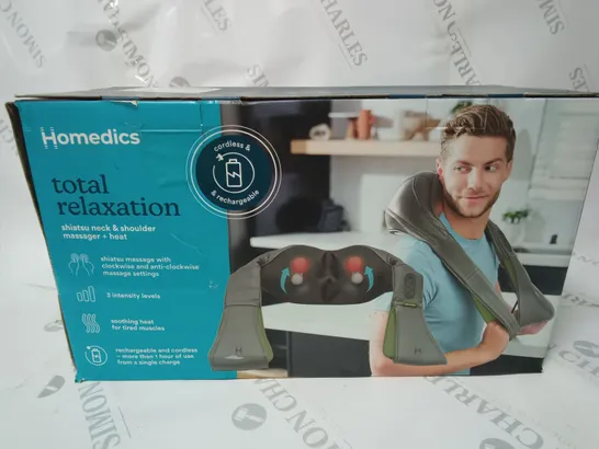 BOXED HOMEDICS TOTAL RELAXATION SHIATSU NECK & SHOULDER MASSAGER