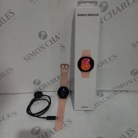 SAMSUNG GALAXY WATCH 5 SMART WATCH 40MM LTE WITH SALMON PINK STRAP