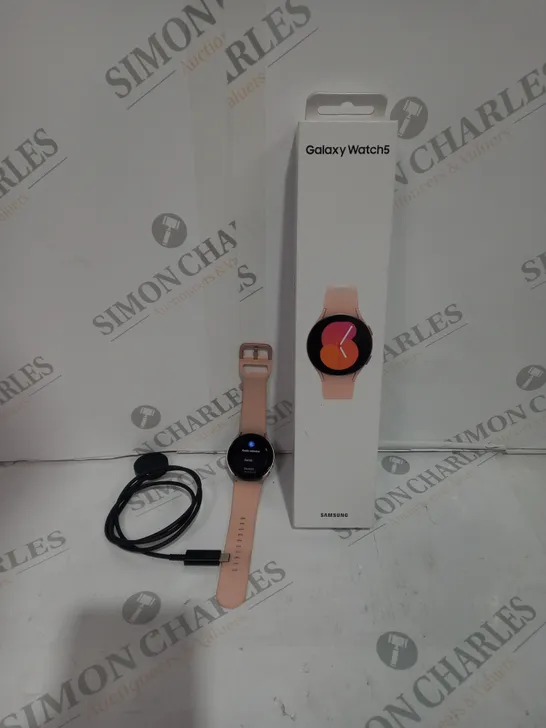 SAMSUNG GALAXY WATCH 5 SMART WATCH 40MM LTE WITH SALMON PINK STRAP