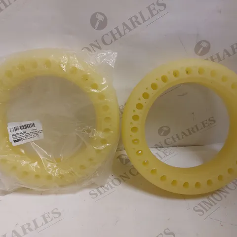 BOX OF APPROX 7 SMARTFIX ELECTRIC SCOOTER WHEELS - 8.5" FLUORESCENT YELLOW