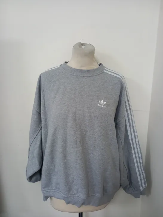 ADIDAS SWEATER IN GREY SIZE 12 
