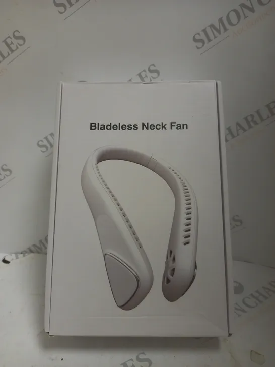 BOXED BLADELESS NECK FAN IN BLACK 