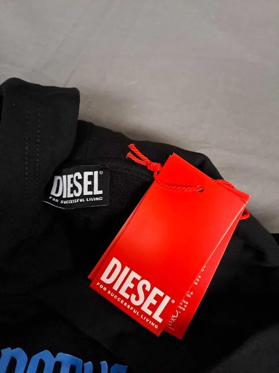 DIESEL MASCOT HOODIE IN BLACK - MEDIUM