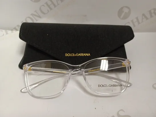 DOLCE & GABBANA CLEAR FASHION GLASSES