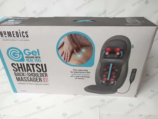 BOXED HOMEDICS GEL BACK MASSAGER MASSAGE CHAIR PAD SEAT COVER