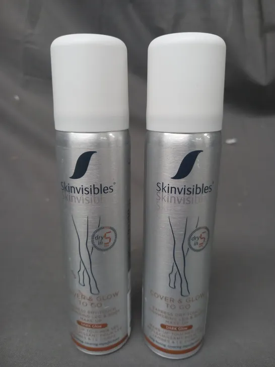 SKINVISIBLES EXPRESS GLOW LEG & BODY MAKE-UP DUO (75ML) - DARK GLOW