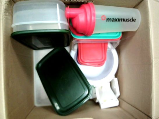 LOT OF APPROXIMATELY 8 ASSORTED KITCHENWARE ITEMS, TO INCLUDE FOOD PROCESSOR, MIXER & TUPPERWARE