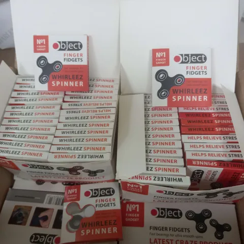 BOX OF APROX 100 OBJECT FIDGET SPINNERS 