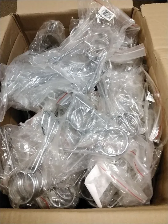 BOX CONTAINING LARGE QUANTITY OF ESP OLYMPIC BAR SPRING CLIPS