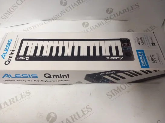 BOXED ALESIS Q MINI COMPACT 32-KEY USB-MIDI KEYBOARD CONTROLLER