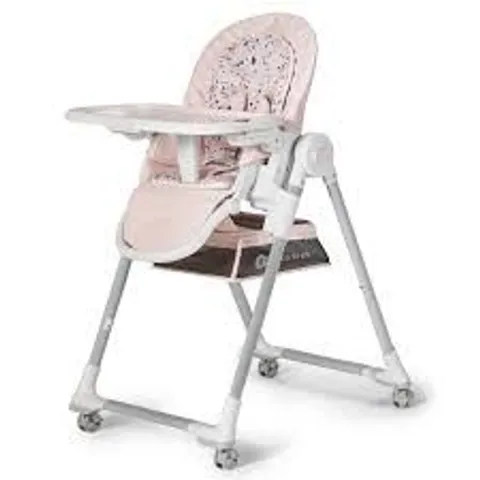 BOXED KINDERKRAFT LASTREE HIGH CHAIR- PINK