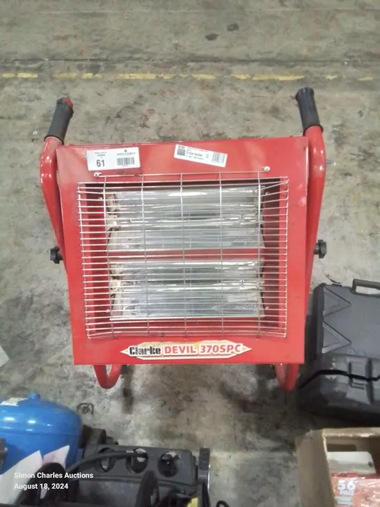  CLARKE HEAT DEVIL LARGE INDUSTRIAL PORTABLE HEATER