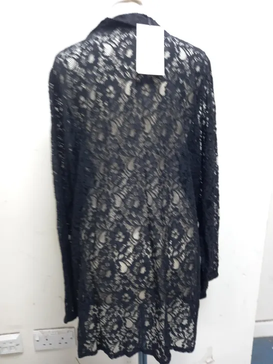 YOUR BLACK LACED BLACK DRESS UK 22-24 