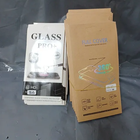 LARGE QUANTITY OF MOBILE PHONE SCREEN PROTECTORS, ASSORTED SIZES 