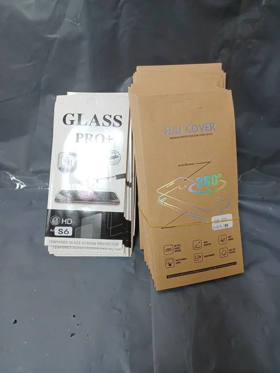 LARGE QUANTITY OF MOBILE PHONE SCREEN PROTECTORS, ASSORTED SIZES 