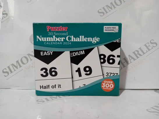 BOXED PUZZLER 30 SECOND NUMBER CHALLENGE CALENDAR - 2024