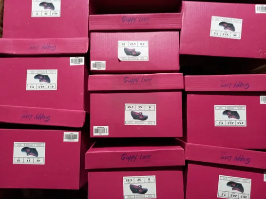 APPROXIMATELY 9 BOXED PAIRS OF GUPPY LOVE BY BLOWFISH WEDGE SHOES IN VARIOUS SIZES TO INCLUDE SIZE 39.5EU