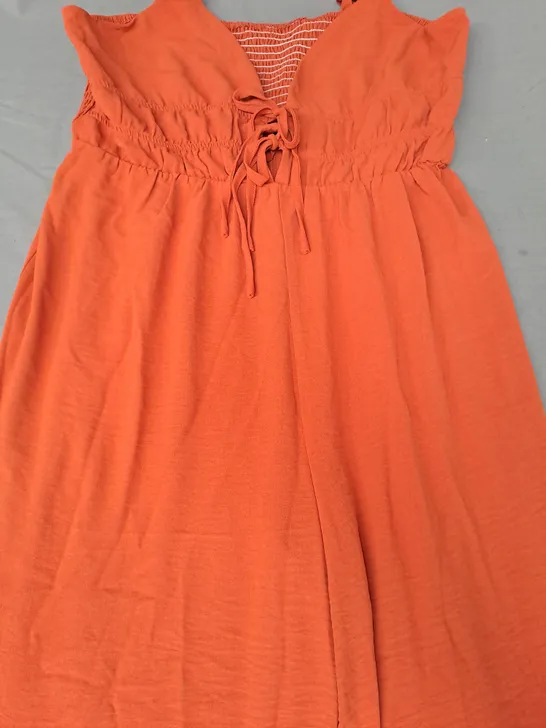 CIDER JUMPSUIT IN ORANGE SIZE XL