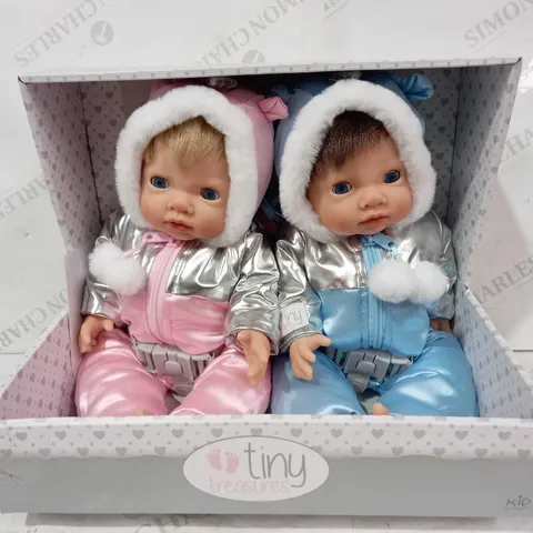 KID KREATIONS TINY TREASURES PAIR OF TWINS DOLLS