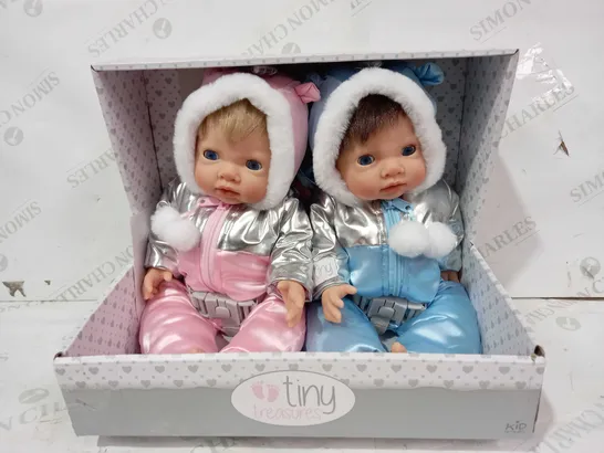 KID KREATIONS TINY TREASURES PAIR OF TWINS DOLLS